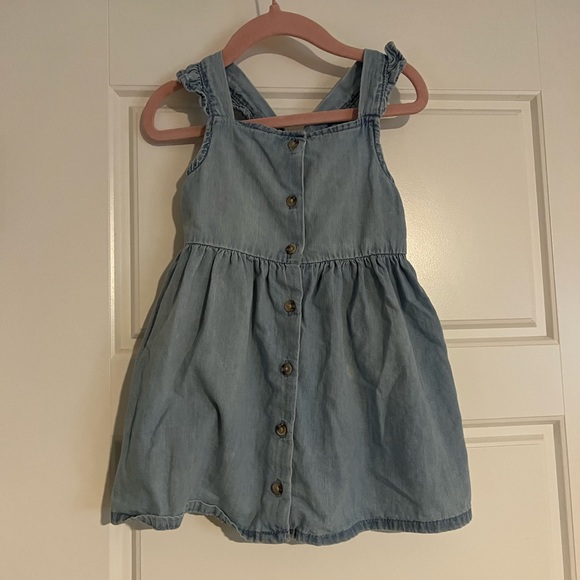 H&M Other - $10 ADD ON H&M Dress Denim Jean Flutter Sleeve Dress Size 2t Zara